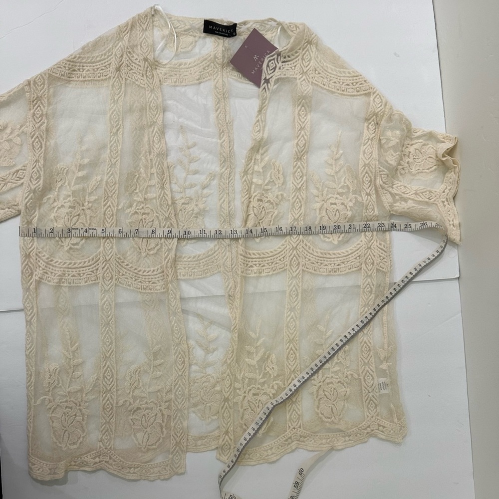 NWT Maverick the Collection Lace Kimono Small - Picture 5 of 8
